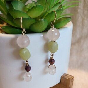 Unbranded Elegant Multi-Color Dangle Earrings‎ Ladies Pre-Owned Fashion Casual